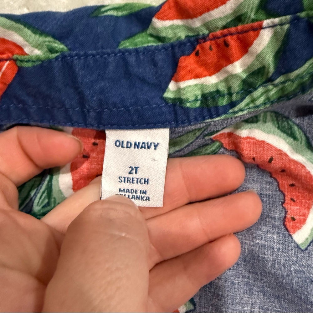 10 for $10 Blue Watermelon Print Kids Shirt - Picture 2 of 2